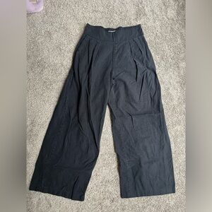 A&F Linen-Blend Ultra Wide-Leg Pant